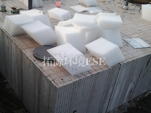 斜管安裝制作現(xiàn)場